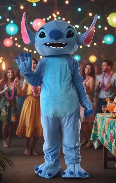 Stitch Blue Mascot